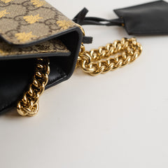 Gucci Bee Padlock Crossbody GG Supreme Canvas