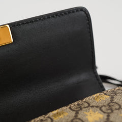 Gucci Bee Padlock Crossbody GG Supreme Canvas