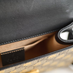 Gucci Bee Padlock Crossbody GG Supreme Canvas