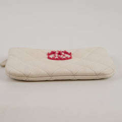 Chanel Caviar O Case White