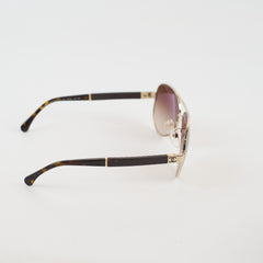 Chanel Quilted Aviator CC Sunglasses