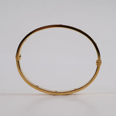 35661 Cartier Classic Love 10 Rainbow Bracelet Yellow Gold Size 16