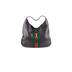 Gucci Jackie Soft Large Shoulder Hobo Bag Dark Brown