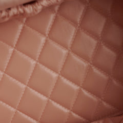 Chanel Caviar Vanity Cosmetic Bag Pink Rose Clair
