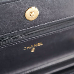 Chanel Wallet on Chain WOC Black Microchipped