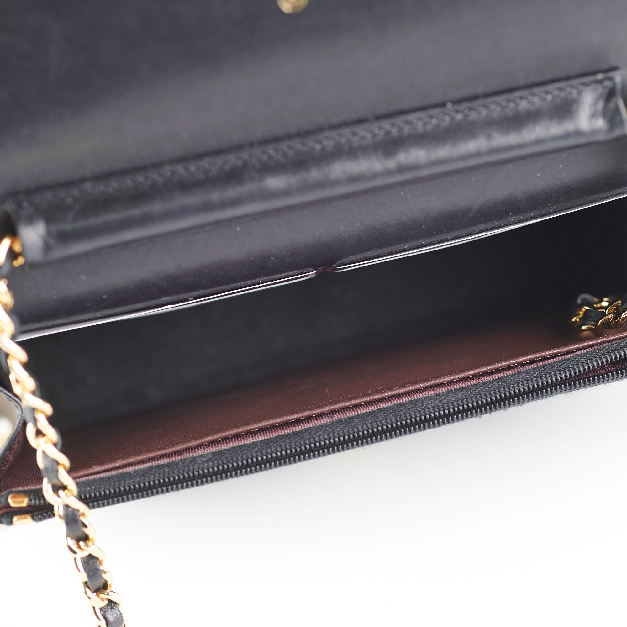 Chanel Wallet on Chain WOC Black Microchipped - THE PURSE AFFAIR