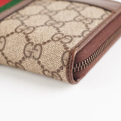 Gucci Ophidia Long Zip Wallet GG Supreme
