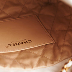 ITEM 10 - Chanel 22 Mini White Calfskin Bag - Microchipped