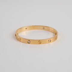 Cartier Love Bracelet 4 Diamond PG Size 16