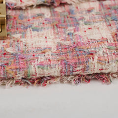 Chanel Tweed Pink Vertical Lock Reissue