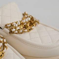 Chanel Loafers White Size 38