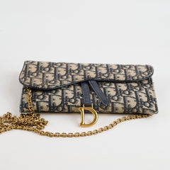 Christian Dior Dior Long Saddle Wallet on Chain