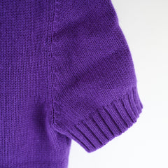 Dior Purple Cashmere Knit Top 34