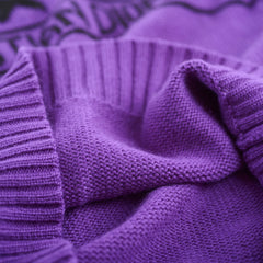 Dior Purple Cashmere Knit Top 34