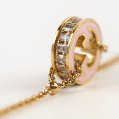 Gucci Pink Blondie Crystal Bracelet