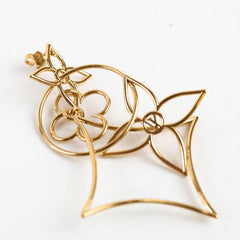 Louis Vuitton LV Twiggy Gold Stud Drop Earrings