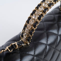 Chanel Small Crystal Top Handle Flap