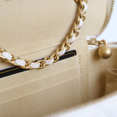 Chanel Pearl Crush Vanity Lambskin White GHW 31 Series