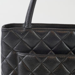Chanel Medallion Tote Black Caviar 24K Gold