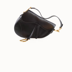 Christian Dior Medium Saddle Leather Black