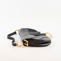 Christian Dior Medium Saddle Leather Black