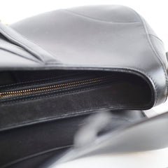 Christian Dior Medium Saddle Leather Black