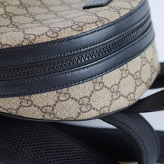 Gucci Small Eden Backpack GG Supreme Canvas Beige/Ebony
