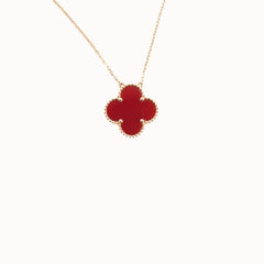 Van Cleef & Arpels VCA Magic Alhambra Prince Edition Carnelian Necklace