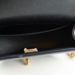 Chanel Half Moon Boy Bag Shiny Caviar Black (microchip)