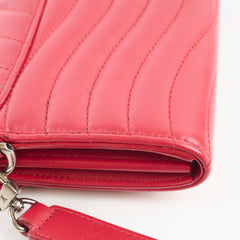 Louis Vuitton New Wave Long Wallet Leather Rouge
