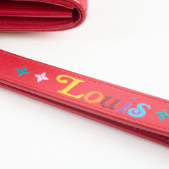 Louis Vuitton New Wave Long Wallet Leather Rouge