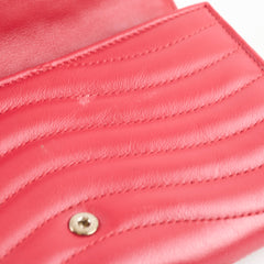 Louis Vuitton New Wave Long Wallet Leather Rouge