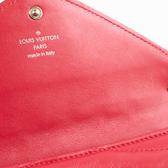 Louis Vuitton New Wave Long Wallet Leather Rouge