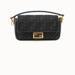 Fendi Medium Baguette Zucca Black