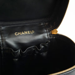Chanel Vintage Timeless Vanity Bag Caviar Black
