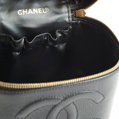 Chanel Vintage Timeless Vanity Bag Caviar Black