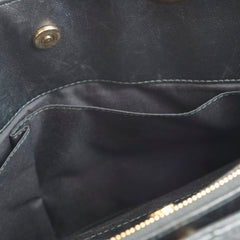 Christian Dior Large Cannage Tote Lambskin Black