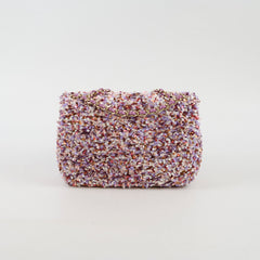 Chanel Mini Sequin Flap Pink/Lavender/White - 2026 Spring Collection