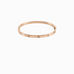 Hermes Cartier Small Model Love Bracelet Rose Gold Size 16