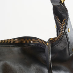 Gucci Leather Hobo Bag Black