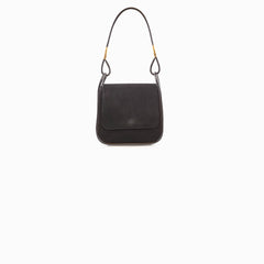 Gucci Vintage Nubuck Shoulder Bag Black