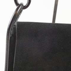 Gucci Vintage Nubuck Shoulder Bag Black
