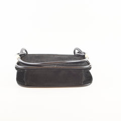 Gucci Vintage Nubuck Shoulder Bag Black