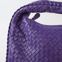 Bottega Veneta Intrecciato Purple Hobo with Wallet