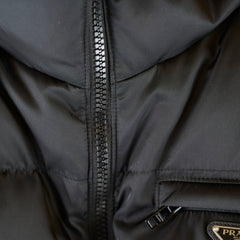 Prada Reversible Mens Re-Nylon Puffer Jacket Black Size M