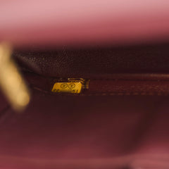 Chanel CC Filigree Flap Caviar Burgundy
