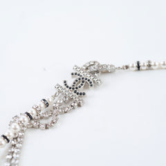 Chanel Long Necklace Crystal Pearl Costume Jewellery