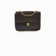 Chanel Vintage Flap Black 2 series with 24k GHW