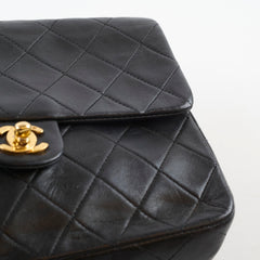 Chanel Vintage Flap Black 2 series with 24k GHW