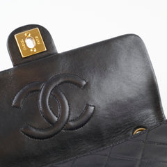 Chanel Vintage Flap Black 2 series with 24k GHW